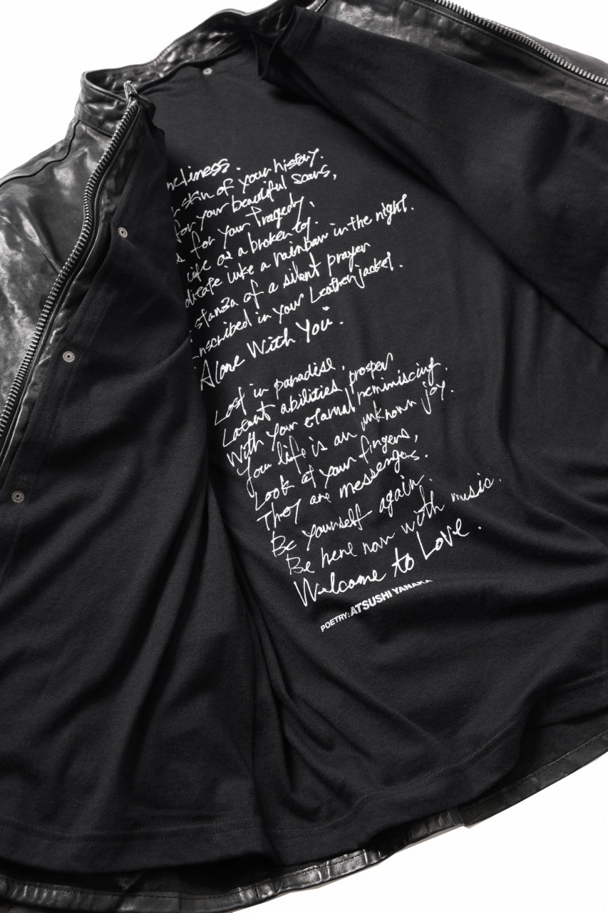Load image into Gallery viewer, ISAMU KATAYAMA BACKLASH ITALY SHOULDER GARMENT-DYED SINGLE RIDERS JACKET(BLACK)