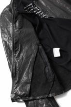 Load image into Gallery viewer, ISAMU KATAYAMA BACKLASH ITALY SHOULDER GARMENT-DYED SINGLE RIDERS JACKET(BLACK)