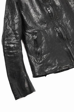 Load image into Gallery viewer, ISAMU KATAYAMA BACKLASH ITALY SHOULDER GARMENT-DYED SINGLE RIDERS JACKET(BLACK)