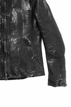 Load image into Gallery viewer, ISAMU KATAYAMA BACKLASH ITALY SHOULDER GARMENT-DYED SINGLE RIDERS JACKET(BLACK)