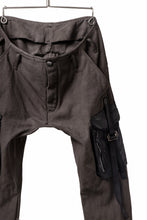Load image into Gallery viewer, incarnation SLIM ARMY PANTS MP-3 / PIECE DYED (CANVAS + HORSE LEATHER) (81N)