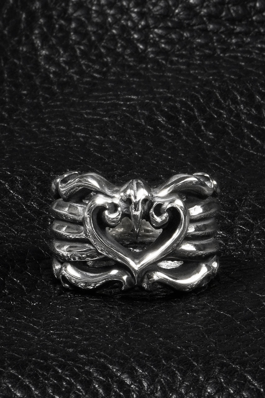 画像をギャラリービューアに読み込む, Loud Style Design - Lily Dust - Angel Heart - &quot;LDR-001&quot; SILVER RING