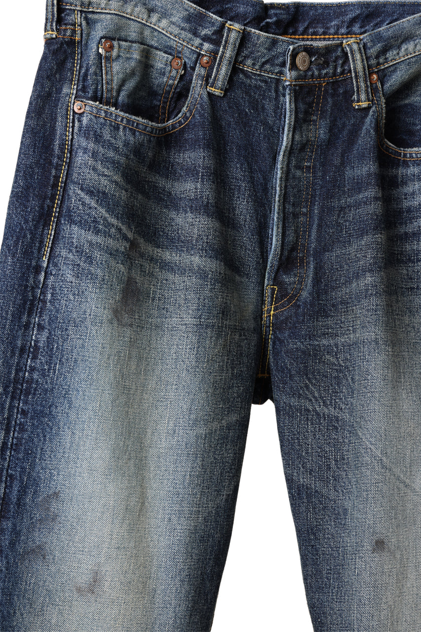 FULLCOUNT "Fear Of The Dark" Straight Denim Pants / 15.5oz Zimbabwe Selvedge Denim (INDIGO BLUE)