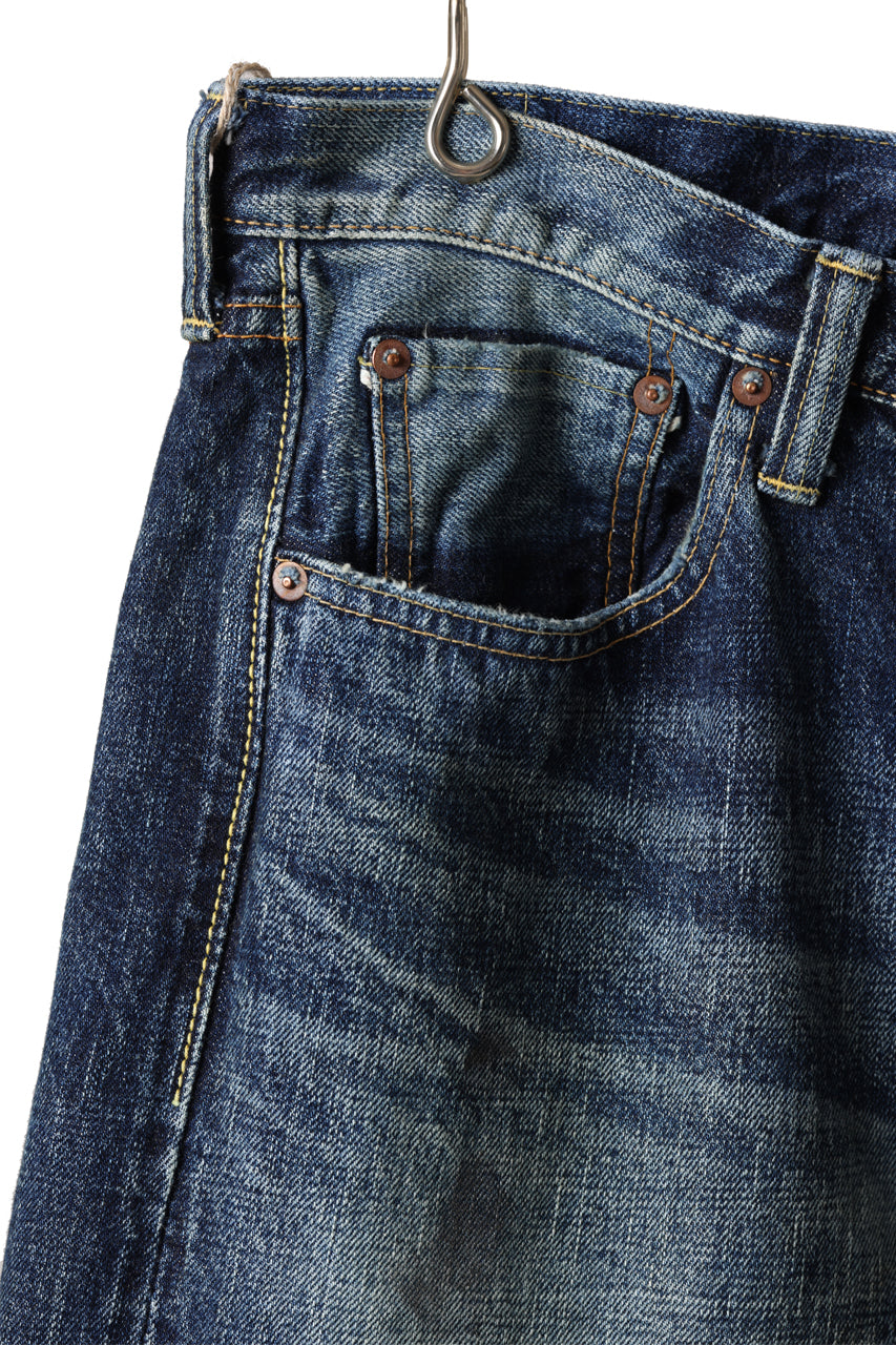 FULLCOUNT "Fear Of The Dark" Straight Denim Pants / 15.5oz Zimbabwe Selvedge Denim (INDIGO BLUE)