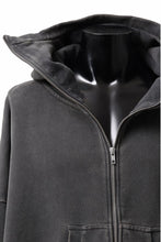 画像をギャラリービューアに読み込む, entire studios FULL ZIP SWEAT PARKA (WASHED BLACK)