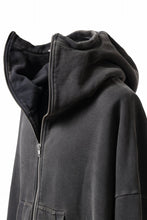 画像をギャラリービューアに読み込む, entire studios FULL ZIP SWEAT PARKA (WASHED BLACK)