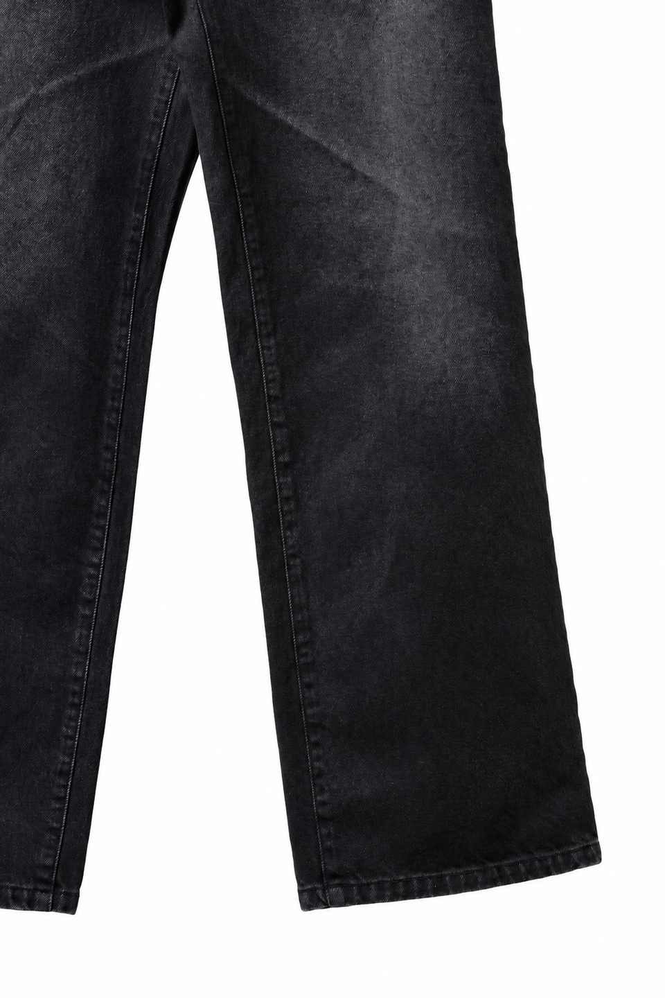 Load image into Gallery viewer, LITTLEBIG Flocked Denim Pants (BLACK)