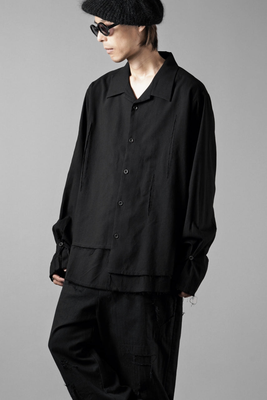 Load image into Gallery viewer, Professor.E LAYERED SHIRT (BLACK)