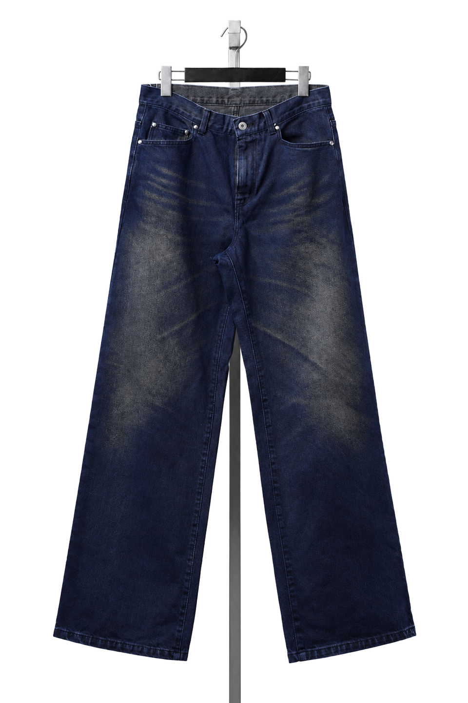 Load image into Gallery viewer, LITTLEBIG Flocked Denim Pants (BLUE)