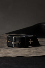 Load image into Gallery viewer, m.a+ cross stitched med wrist band / A-F8E1 GR 3,0 (BLACK)