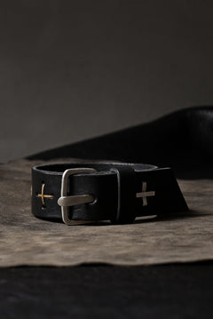 Load image into Gallery viewer, m.a+ cross stitched med wrist band / A-F8E1 GR 3,0 (BLACK)