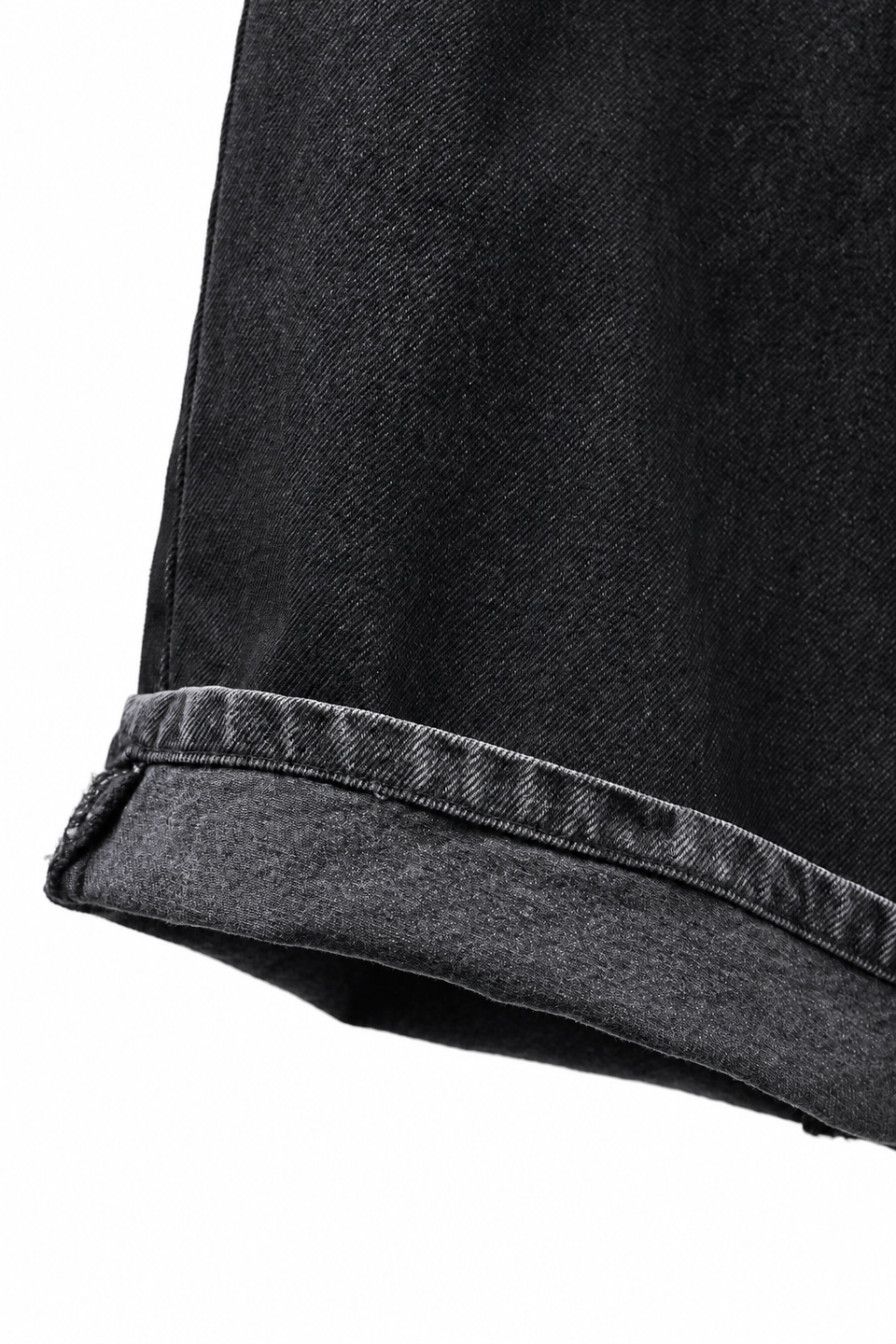 Load image into Gallery viewer, LITTLEBIG Flocked Denim Pants (BLACK)