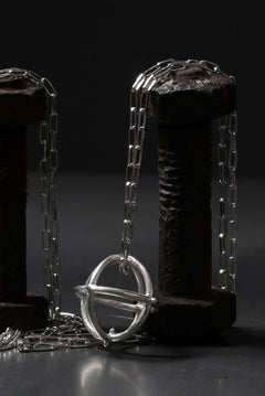 画像をギャラリービューアに読み込む, m.a+ medium + globe necklace with silver chain / AD31/AG (SILVER)