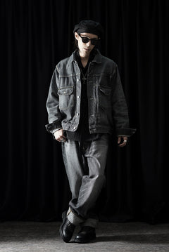 Load image into Gallery viewer, Y's for men x MASSES DENIM JACKET / HAND WASH 14.0oz BAUMWOLLE (BLACK)