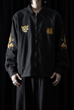 画像をギャラリービューアに読み込む, Y's for men x MASSES SOUVENIR BLOUSON / SLUB COTTON (BLACK)