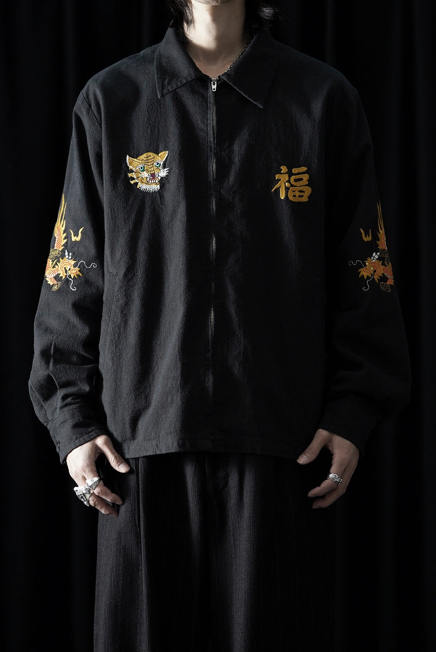 画像をギャラリービューアに読み込む, Y's for men x MASSES SOUVENIR BLOUSON / SLUB COTTON (BLACK)