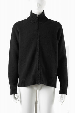 画像をギャラリービューアに読み込む, Ten c MAGLIERIA MAGLIA APERTA / BRUSHED STRETCH WOOL (NERO)