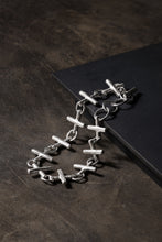 Load image into Gallery viewer, m.a+ cross multiple silver cross bracelet / AB+++ AG (SILVER)