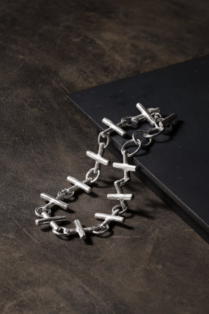 Load image into Gallery viewer, m.a+ cross multiple silver cross bracelet / AB+++ AG (SILVER)