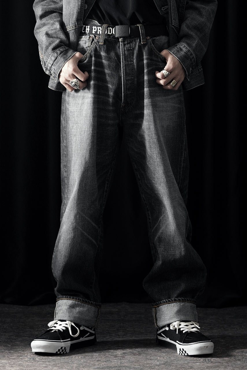 Load image into Gallery viewer, Y's for men x MASSES DENIM PANTS / HAND WASH 14.0oz BAUMWOLLE (BLACK)