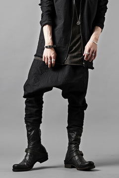 Load image into Gallery viewer, m.a+ 2 vertical pocket elastic waist sarrouel / PU521 CVPS (BLACK)