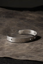 Load image into Gallery viewer, m.a+ cross punched silver bracelet / AB15 AG (SILVER)