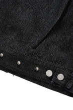 画像をギャラリービューアに読み込む, FULLCOUNT × HTC Type-2  Super Smooth Jean Jacket On Studs by Zip Stevenson (BLACK)
