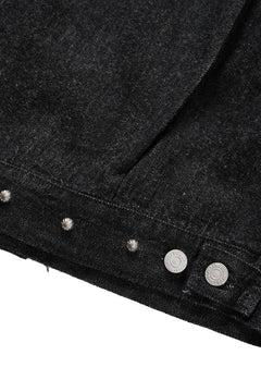画像をギャラリービューアに読み込む, FULLCOUNT × HTC Type-2  Super Smooth Jean Jacket On Studs by Zip Stevenson (BLACK)