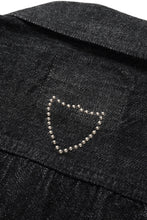 画像をギャラリービューアに読み込む, FULLCOUNT × HTC Type-2  Super Smooth Jean Jacket On Studs by Zip Stevenson (BLACK)