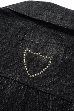 画像をギャラリービューアに読み込む, FULLCOUNT × HTC Type-2  Super Smooth Jean Jacket On Studs by Zip Stevenson (BLACK)