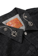 画像をギャラリービューアに読み込む, FULLCOUNT × HTC Type-2  Super Smooth Jean Jacket On Studs by Zip Stevenson (BLACK)