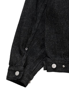 画像をギャラリービューアに読み込む, FULLCOUNT × HTC Type-2  Super Smooth Jean Jacket On Studs by Zip Stevenson (BLACK)