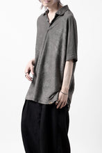 Load image into Gallery viewer, COLINA BIG SKIPPER POLO SHIRT / ANCIENT DYED LINEN HEAVY JERSEY (DUST)