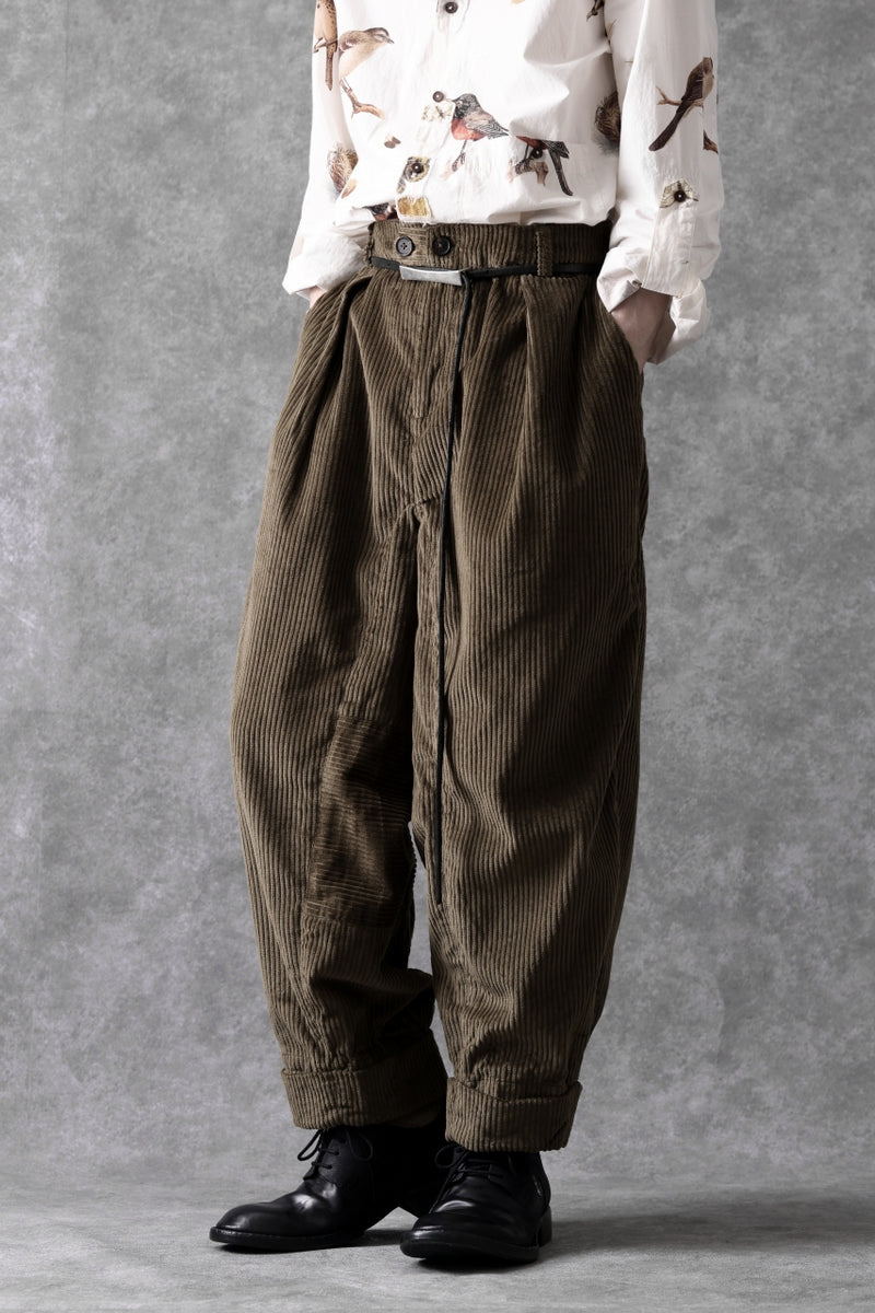 Aleksandr Manamis Corduroy Panel Pant (BROWN)の商品ページ | アレクサンドル マナミスの公式通販 ...