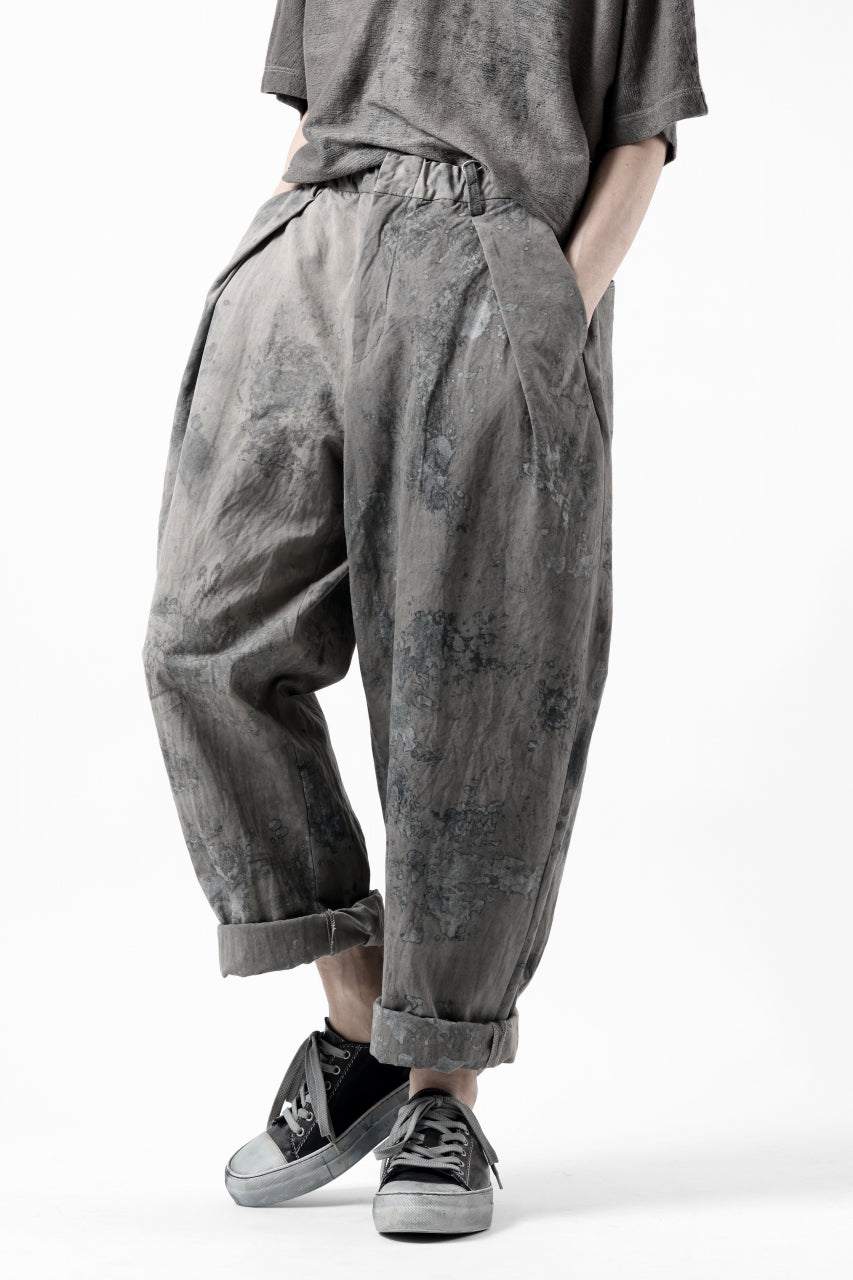 COLINA W TUCK TROUSERS / ANCIENT DYED TUSSER (DUST)