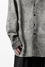 Load image into Gallery viewer, COLINA BANDED COLLAR WIDE SHIRT / ANCIENT DYED TUSSER (DUST)