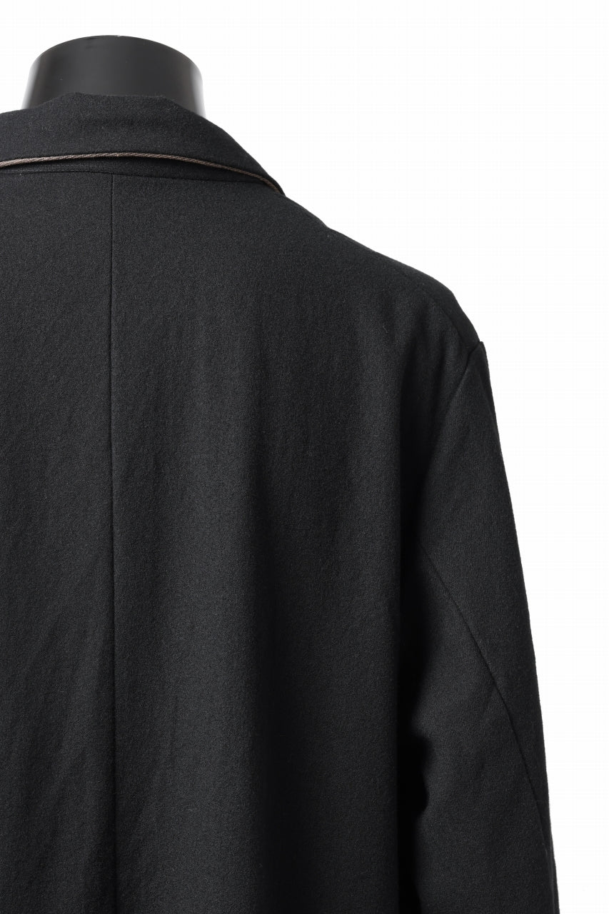 Load image into Gallery viewer, KLASICA SIGLO 10 BUTTONS OLD COAT / COMPRESSION GABARDINE WOOL (BLACK)