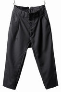 KLASICA SABRON CONSTRUCTED TROUSERS / REPULSION NIGHT GLEN CHECK WOOL (SHADOW CHECK)