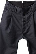 Load image into Gallery viewer, KLASICA SABRON CONSTRUCTED TROUSERS / SURPHER DYED MOLE SKIN (DEEP SEA)