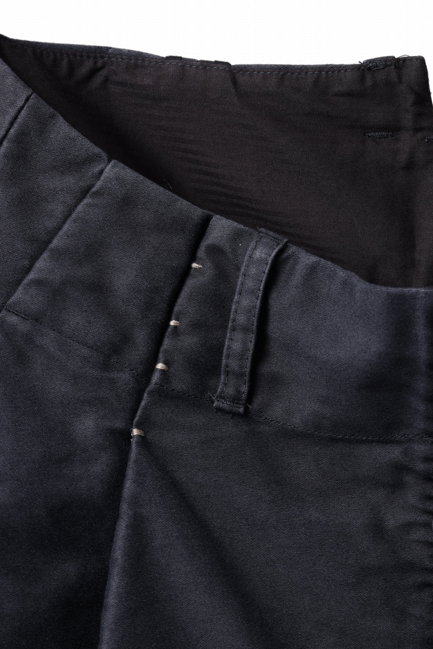 KLASICA SABRON CONSTRUCTED TROUSERS / SURPHER DYED MOLE SKIN (DEEP SEA)