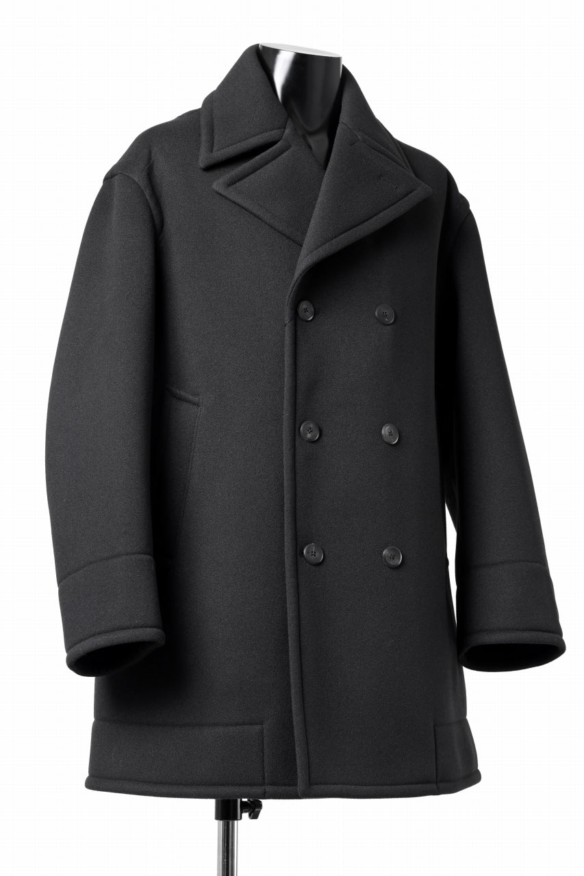 th products Marine Over Coat / active setter tweed knit (black)