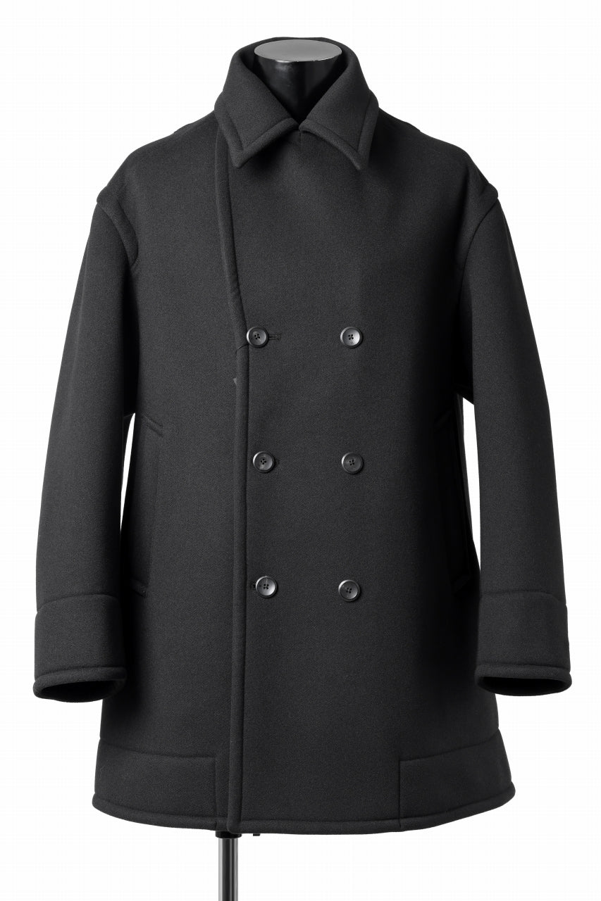 Load image into Gallery viewer, th products Marine Over Coat / active setter tweed knit (black)