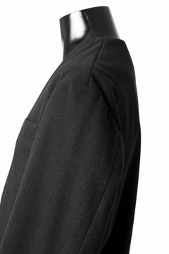 Load image into Gallery viewer, th products Collarless Jacket / active setter tweed knit (black)