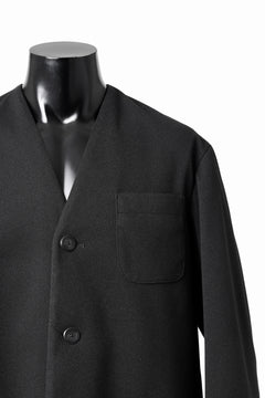 Load image into Gallery viewer, th products Collarless Jacket / active setter tweed knit (black)