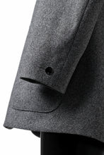 画像をギャラリービューアに読み込む, th products Collarless Jacket / active setter tweed knit (gray)