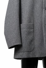 Load image into Gallery viewer, th products Collarless Jacket / active setter tweed knit (gray)