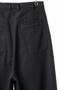 画像をギャラリービューアに読み込む, th products Wide 5 Pocket Pants / active setter tweed knit (black)