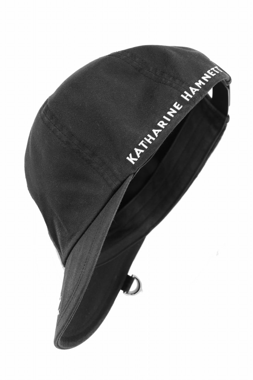 MASTERMIND WORLD x KATHARINE HAMNETT VINTAGE WASHED ORGANIC COTTON CAP (BLACK)
