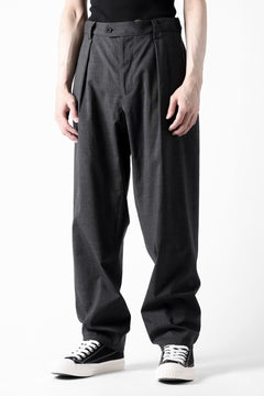 画像をギャラリービューアに読み込む, COLINA THE SLACKS / WASHABLE WOOL TROPICAL (DARK GREY)