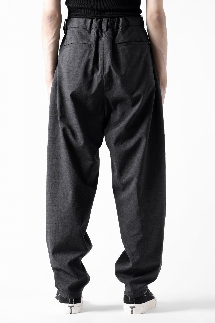 COLINA THE SLACKS / WASHABLE WOOL TROPICAL (DARK GREY)